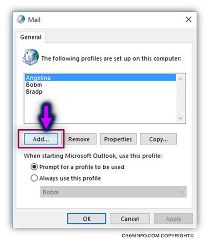 Login to the Shared mailbox using Outlook mail client -03