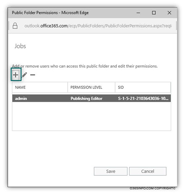Add Public Folder permissions Exchange Online -02