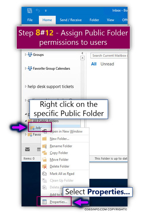 Assign Public Folder permissions to the specific recipients Exchange Online -01