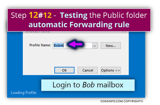 Testing the Public folder automatic Forwarding rule Exchange Online -01