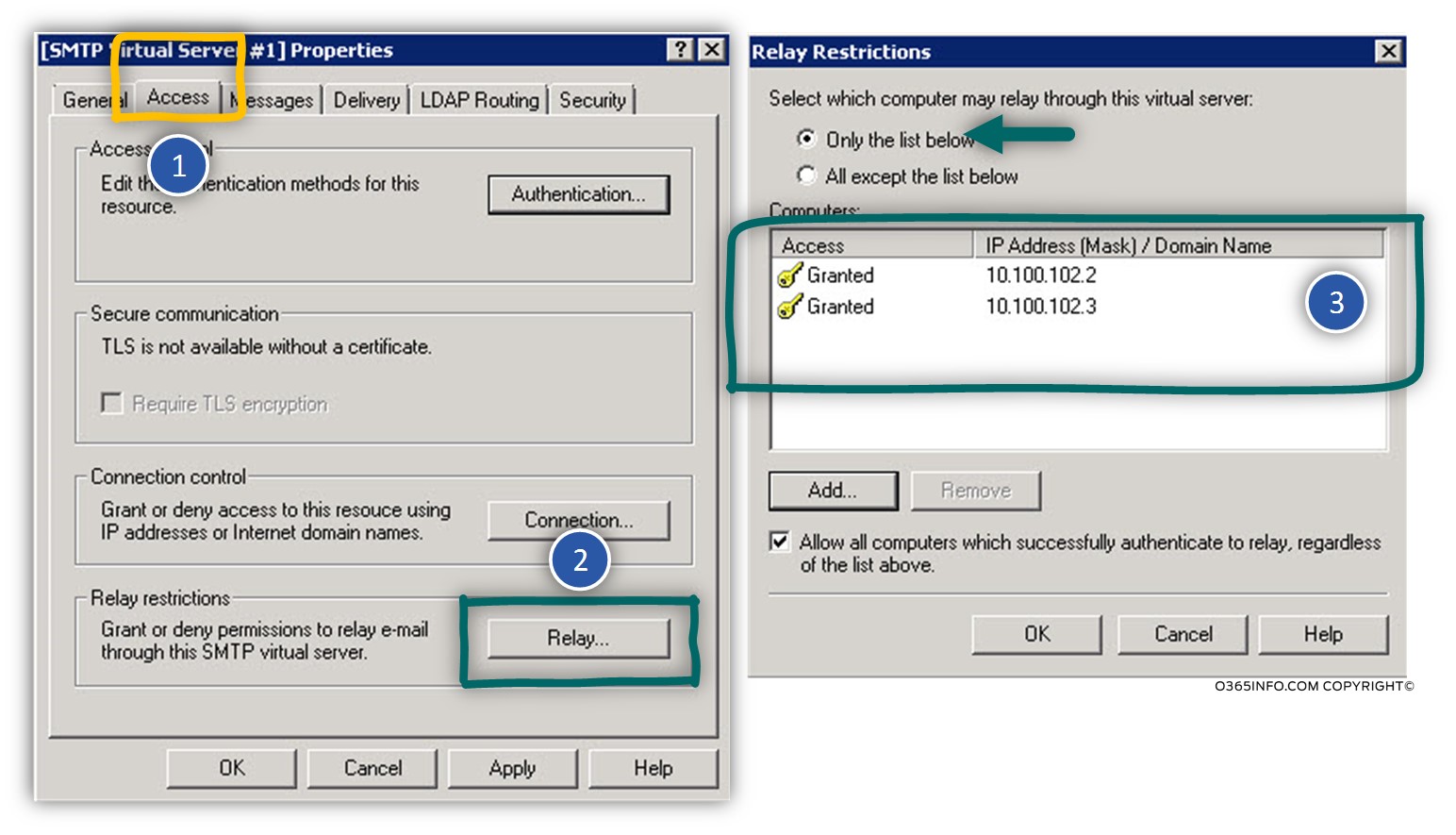 Configuring IIS server as mail relay in Office 365 environment -02