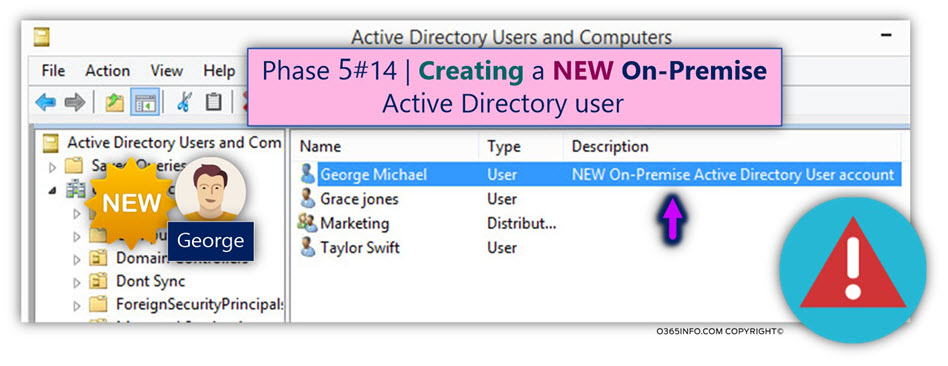 Creating NEW On-Premise Active Directory User account -01
