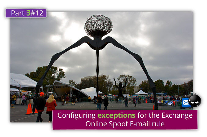 Configuring exceptions for the Exchange Online Spoof E-mail rule |Part 3#12