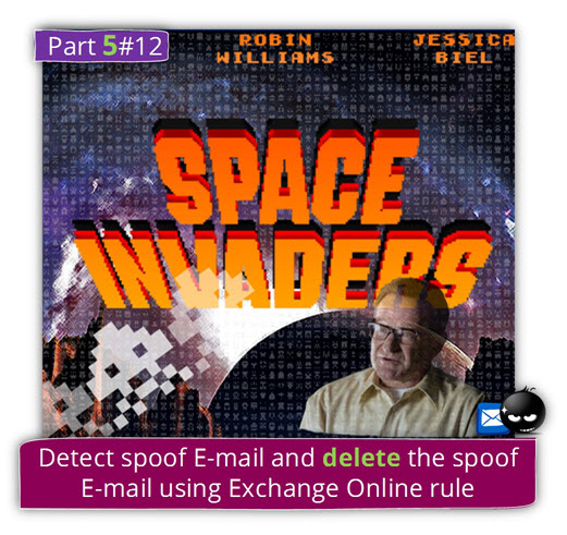 Detect spoof E-mail and delete the spoof E-mail using Exchange Online rule |Part 5#12