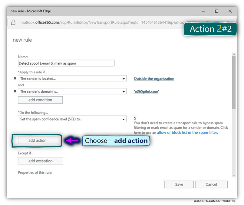 Detect spoof E-mail & mark as spam – the action -05