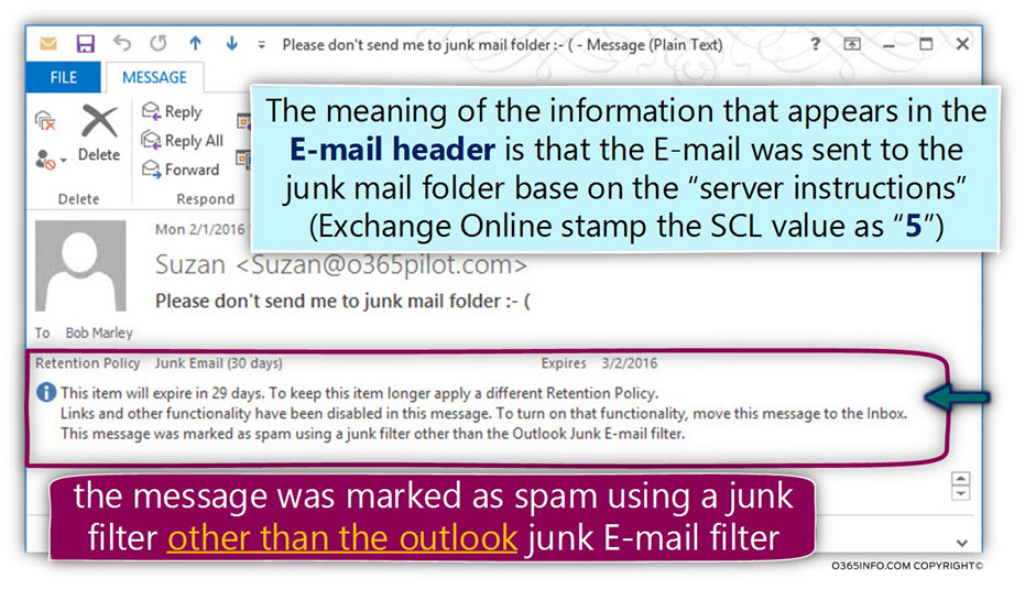 Verifying That The Exchange -SCL Spoofed E-Mail Rule Is Working Properly -02