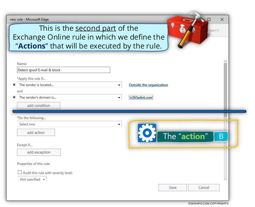 Detect spoof E-mail & block – action -01