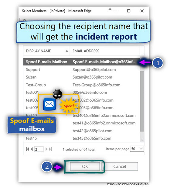 Detect spoof E-mail - Prepend subject + Disclaimer - Exchange online rule -action -16