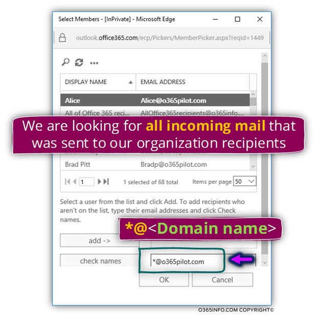 Analyzing the results of the Exchange spoofed E-mail rule using message trace CSV file -04