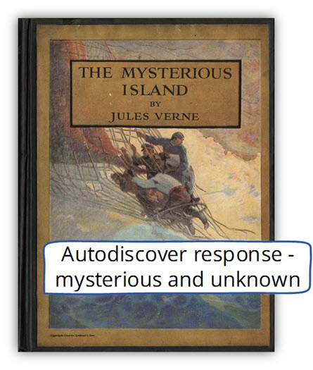 Autodiscover response mysterious file