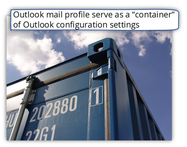 Outlook mail profile serve as a container of Outlook configuration settings-10