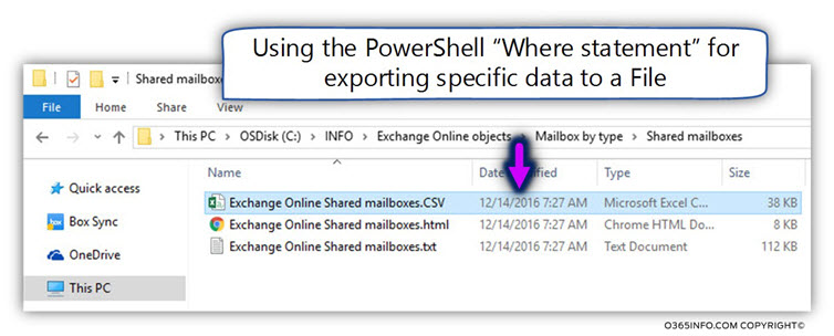Using the PowerShell Where statement for exporting specific data to a File -01