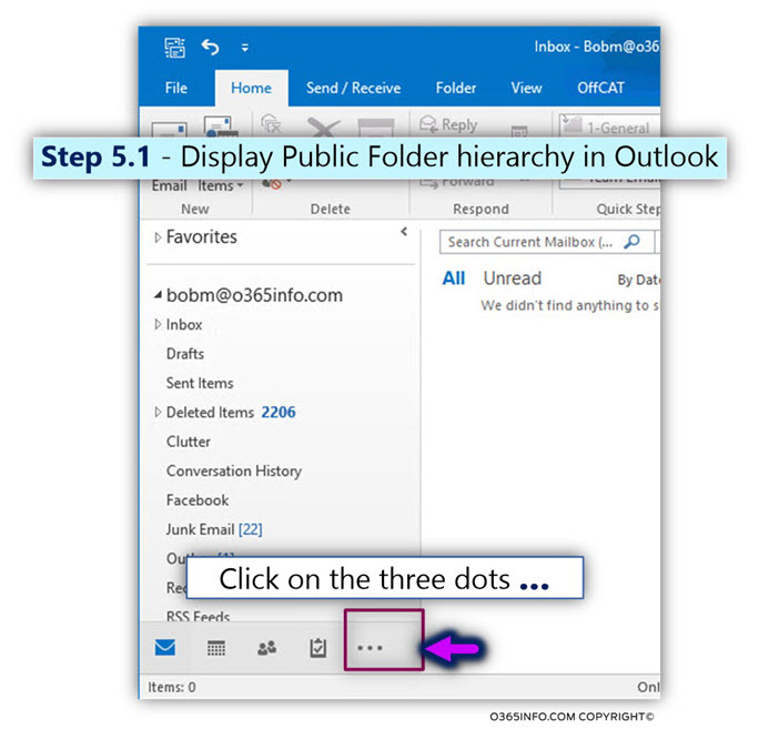Display Public Folder – Outlook mail client -02