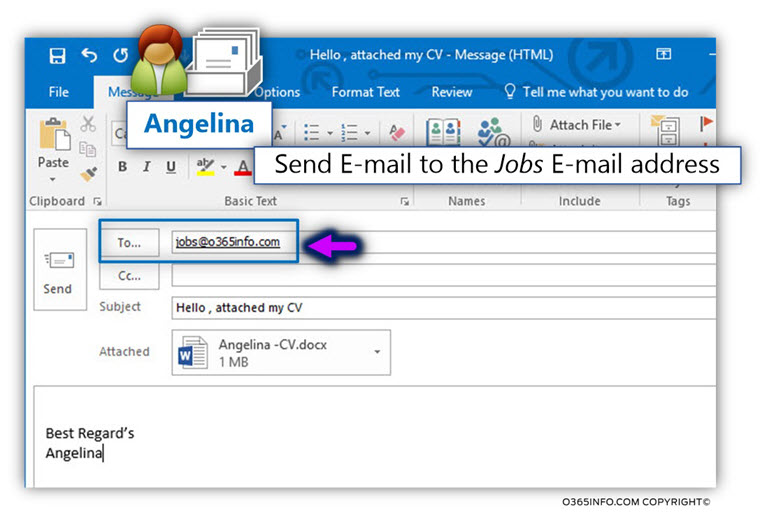 Testing the automatic reply inbox rule – Exchange Online Public Folder using Folder assistant – 02