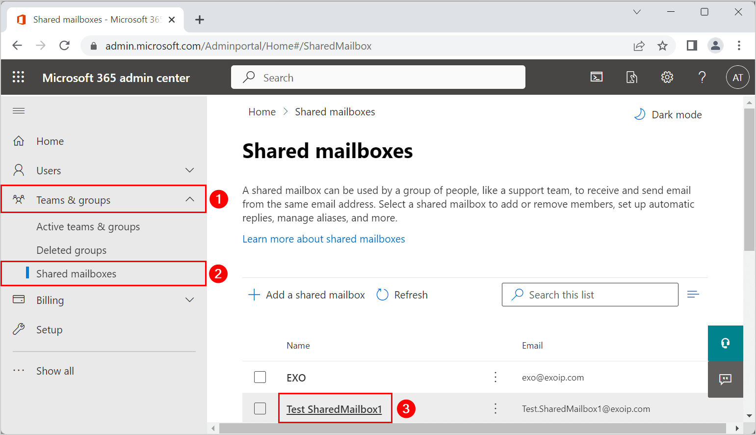 save sent items Microsoft 365 shared mailboxes