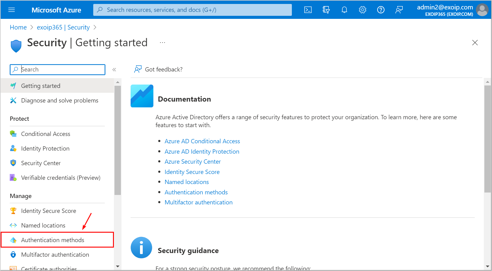 Authentication methods in Microsoft Azure security