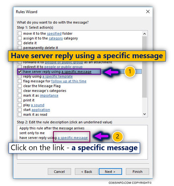 Configuring Automatic Reply by using Shared mailbox and inbox rule 