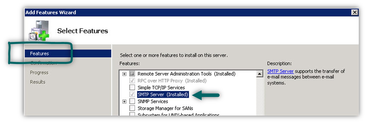 Installing IIS SMTP server
