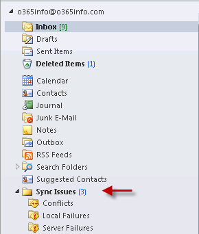 Sync issue Folder