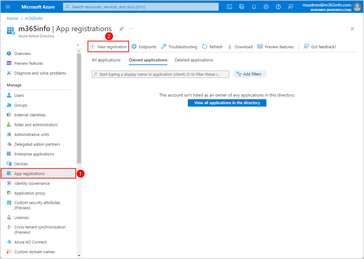 Create unlimited Client Secret in Azure AD new registration