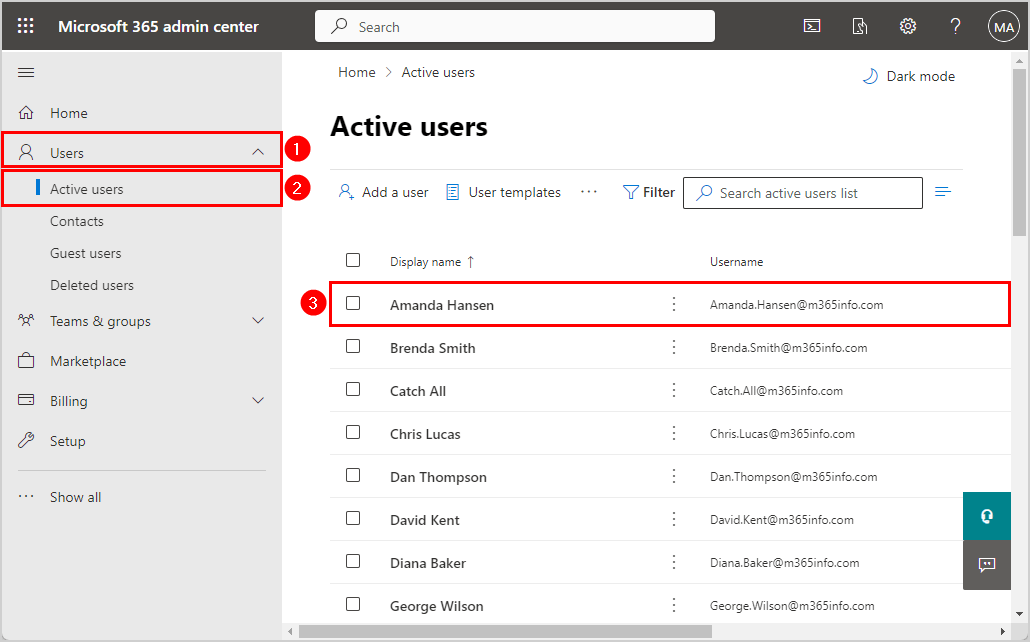 Unblock sign-in Microsoft 365 user account