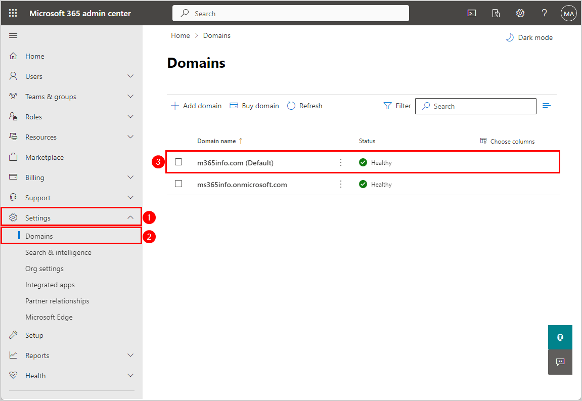 Configure SPF record for your domain