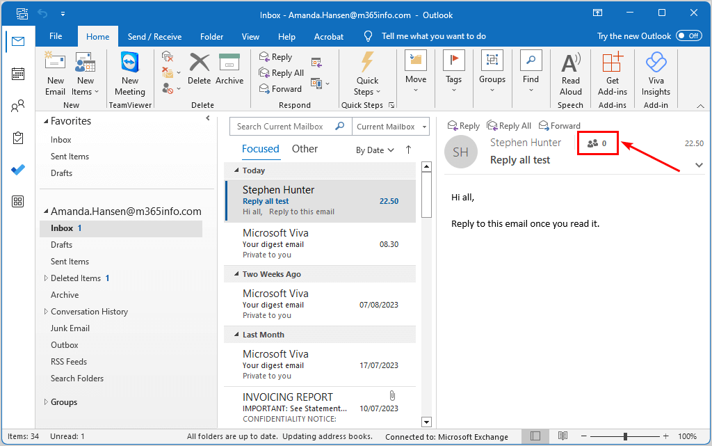 Prevent Reply All option using Bcc no recipients Outlook