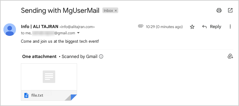 Send-MgUserMail with basic message, cc, bcc and attachment