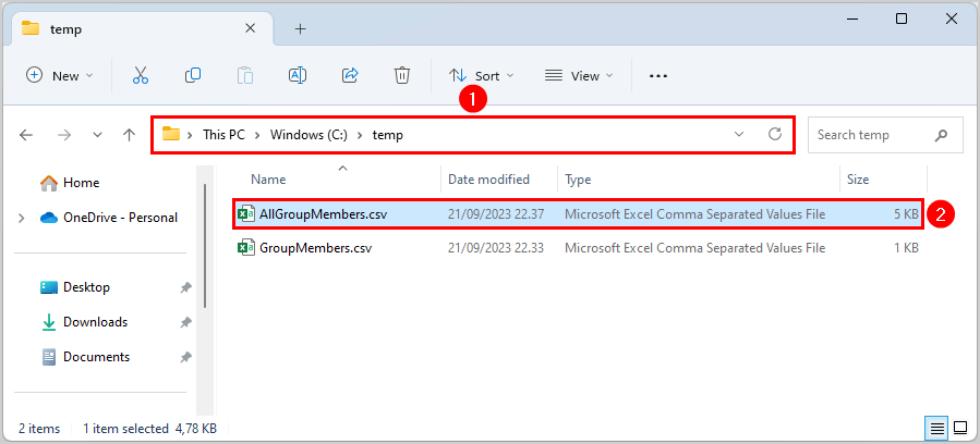 Export bulk Azure AD group members to CSV file with PowerShell.