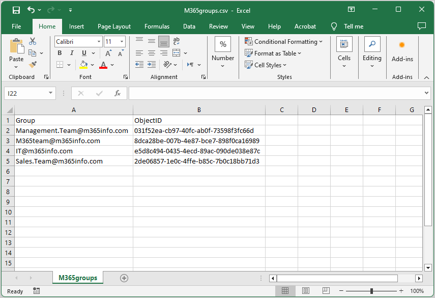 Add single member to multiple Microsoft 365 Groups from CSV