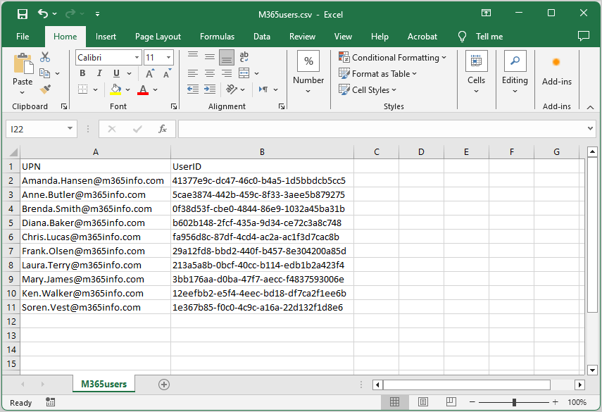 Add multiple users to single Microsoft 365 Group from CSV