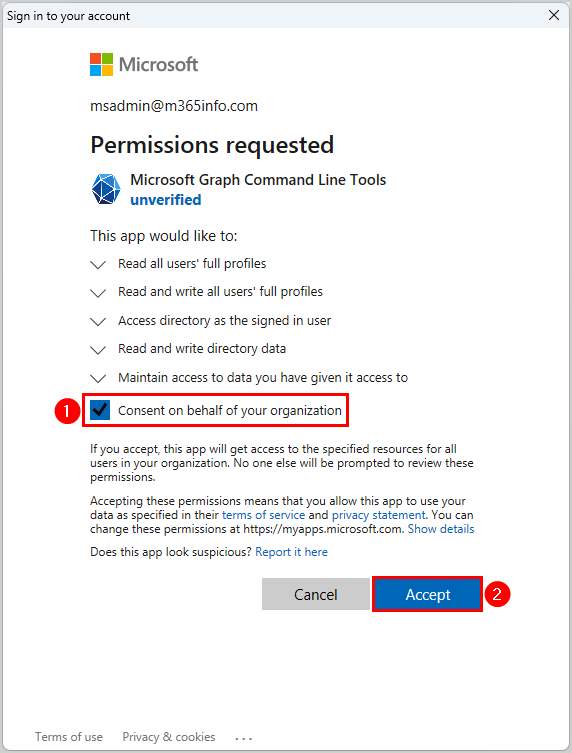 Force delete mailbox error with PowerShell sign in permission