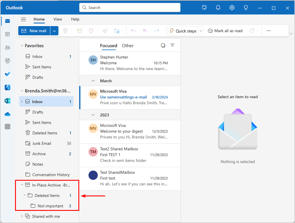 Restore mailbox content to another mailbox with PowerShell